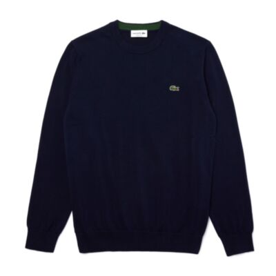 Lacoste Cotton Sweatshirt In Navy Blue