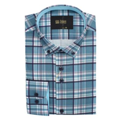 6Th Sense BD Check Shirt Green