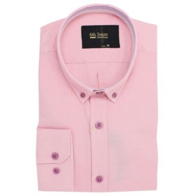 6Th Sense BD Dobby Shirt Pink