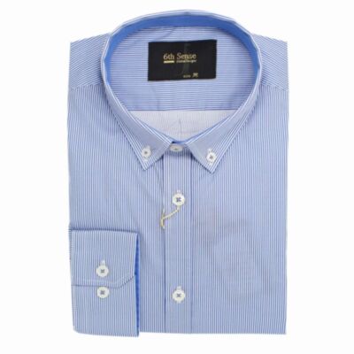 6Th Sense BD Stripe Shirt Blue