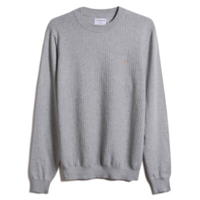 Farah Kirkley Textured Knit Grey Mar