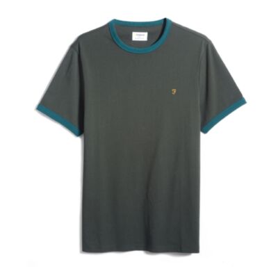 Farah Groves Ringer SS TShirt Evergreen