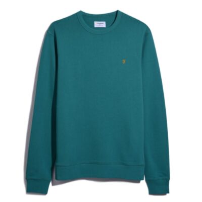 Farah Tim Crew Sweater Mallard Green