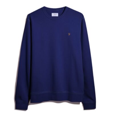 Farah Tim Crew Sweater Rich Indigo