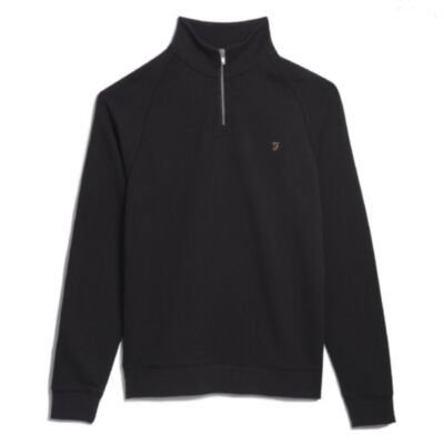 Farah Jim 1/4 Zip Sweater Black