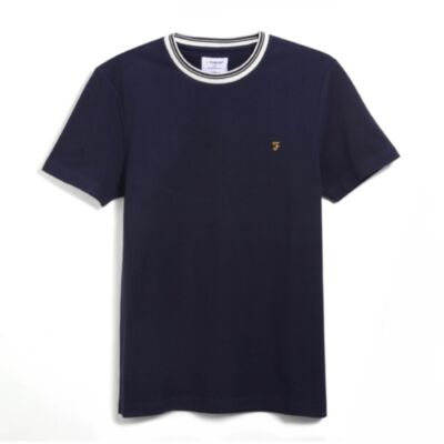 Farah Meadows Ss Tee True Navy