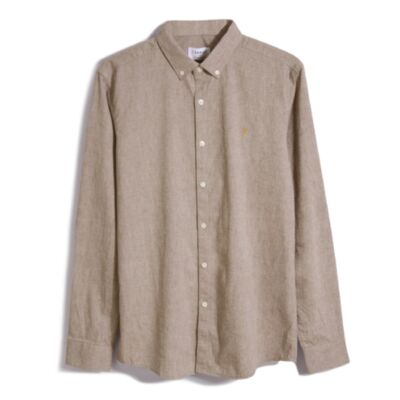 Farah Steen LS BD Shirt Golden Brown