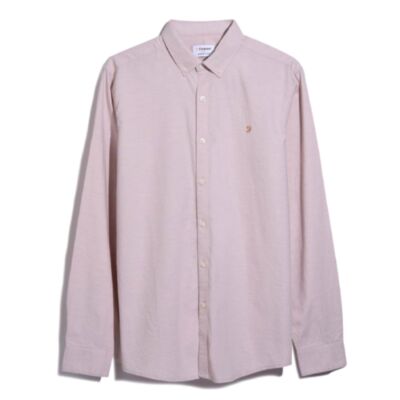 Farah Steen Slim Ls Bd Shirt Mid Pink