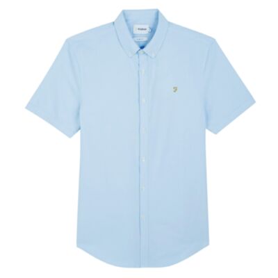 Farah Brewer SS Shirt Sky Blue