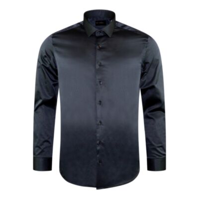 6th Sense Formal Stretch Shirt Black