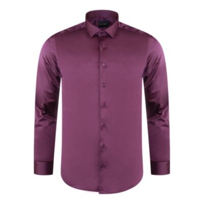 6th Sense Formal Stretch Shirt Purple