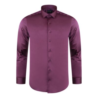 6th Sense Formal Stretch Shirt Purple