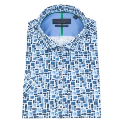 Guide London SS Printed shirt White Navy