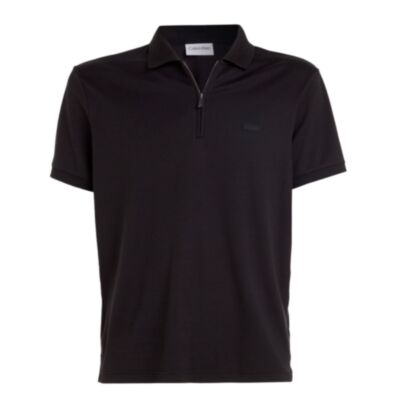 Calvin Klein Smooth Cotton Welt Zip Polo