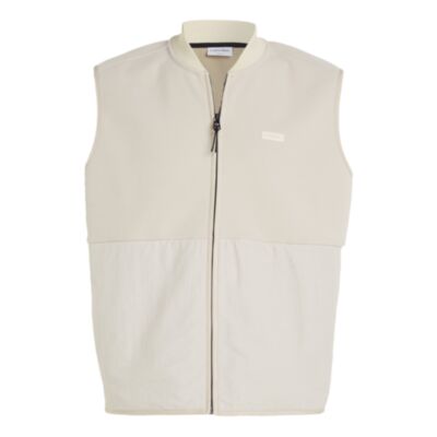 Calvin Klein Bonded Fleece Gilet Stony Beige