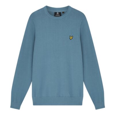 Lyle & Scott Cotton Crew Skipton Blue