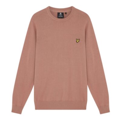 Lyle & Scott Cotton Crew Hutton Pink