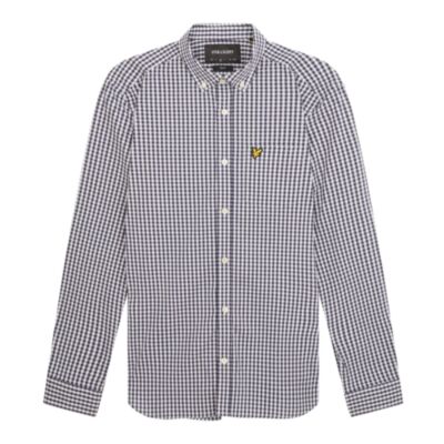 Lyle & Scott Slim Gingham Shirt Navy