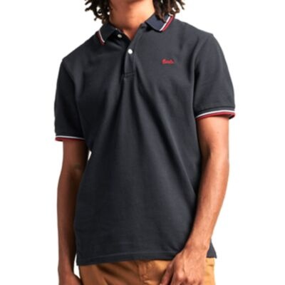 Superdry VT Tipped S/S Polo Dark Navy