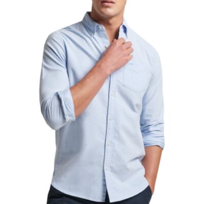 Superdry Cotton Classic Oxford Shirt Blue