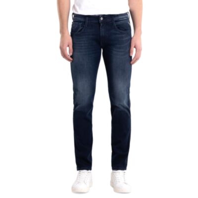 Replay Anbass Slim Jeans In Dark Indigo
