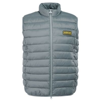 Barbour Racer Reed Gilet In Gargoyle