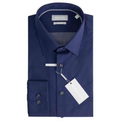 Michael Kors Dobby Dot Shirt Navy