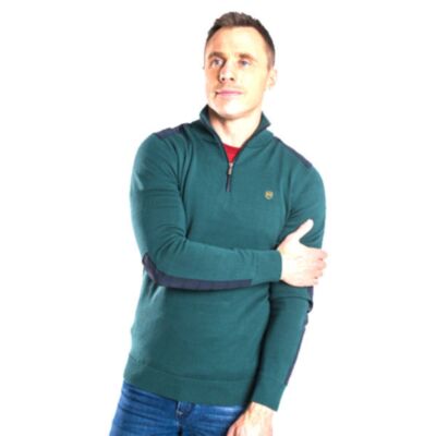XV King Mogliano Knit Hlf Zip In Jaded