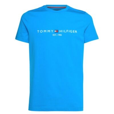 Tommy Hilfiger Logo T-Shirt Shocking Blu