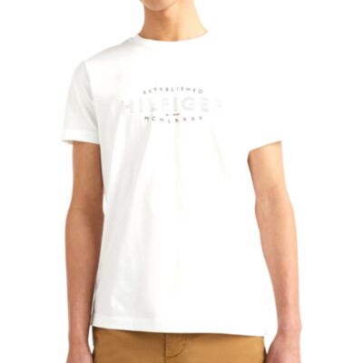 Tommy Hilfiger Curve Logo Tee White