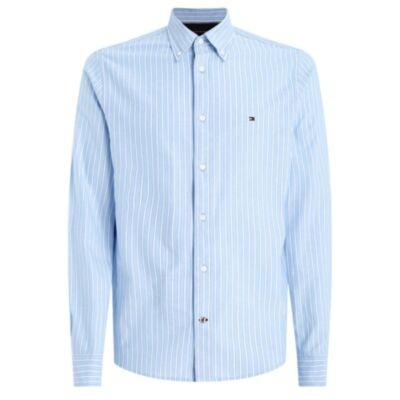 Tommy Hilfiger Oxford Stripe Shirt Blue