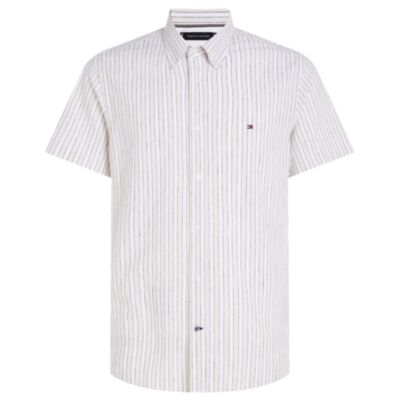 Tommy Hilfiger Linnen Mix SS Shirt White