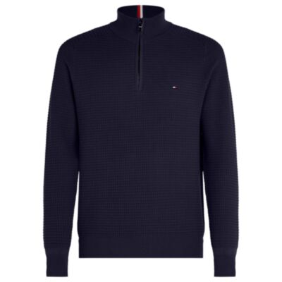 Tommy Hilfiger Zip Mock knit Navy
