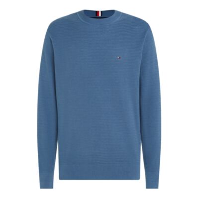 Tommy Hilfiger Interlaced Crew Blue Coas