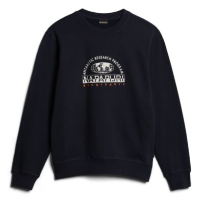 Napapijri Centre Logo Sweatshirt Blu Mar