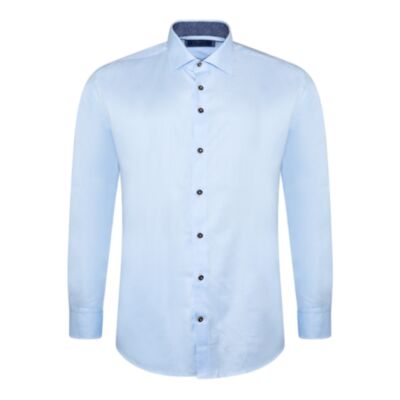 Pope Dots Printed Shirt In Light Blue