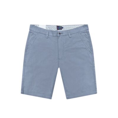 Salt & Lime Slim Fit Chino Short Light Blue