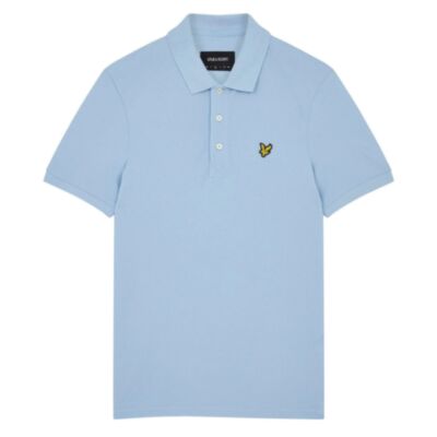 Lyle & Scott Plain Polo Shirt Light Blue