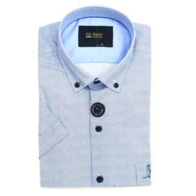 6Th Sense SS Print Shirt Blue