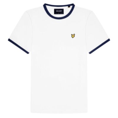 Lyle & Scott Ringer T-Shirt White Navy