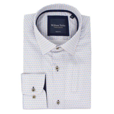 William Tailor Half Moon Printed Shirt White