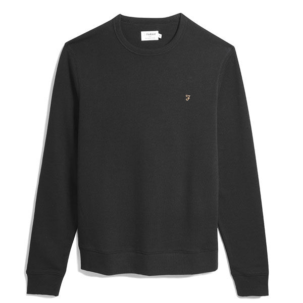 Farah Tim Crew Sweater In Black