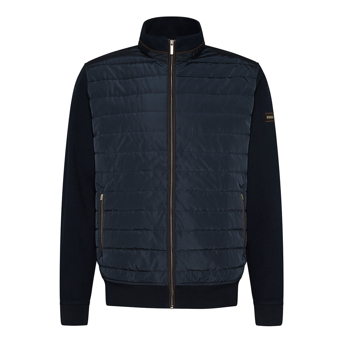 Bugatti Mens Knitted Hybrid Jacket Navy