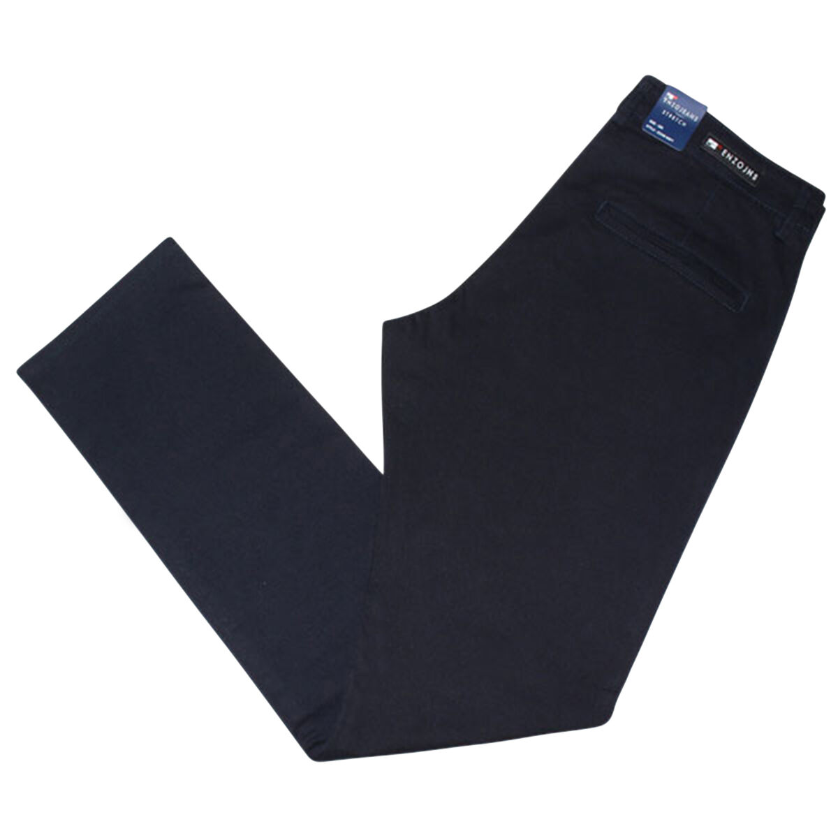 Enzo Slim Stretch Chino In Navy | ejmenswear.com