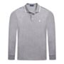 Ralph Lauren Tipped LS Polo Shirt Grey Heather