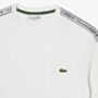 White Short Sleeve Regular Fitting Short Sleeve Lacoste T shirt with Classic Lacoste Crocodile on The Left Side of The Chest