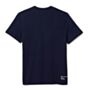 Short Sleeve Navy Blue T-Shirt with mid sized logo in white