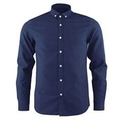 Ted Smith Navy Button Down Oxford Shirt