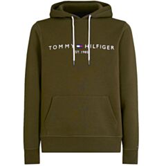 Tommy Hilfiger Logo Hoody Olivewood