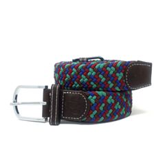 Swole Panda ZigZag Woven Belt Green